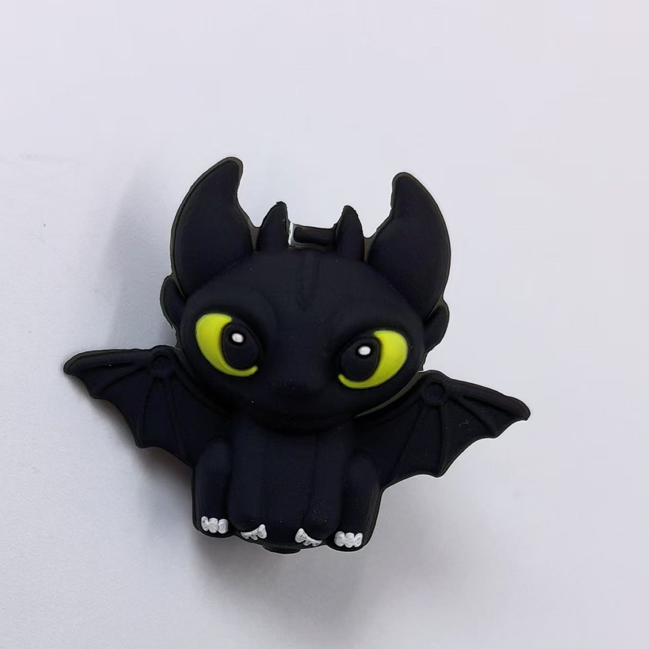 Wholesale 10pcs  3D Stereoscopic Silicone Cute Black Cat White Cat Cartoon DYI Beads