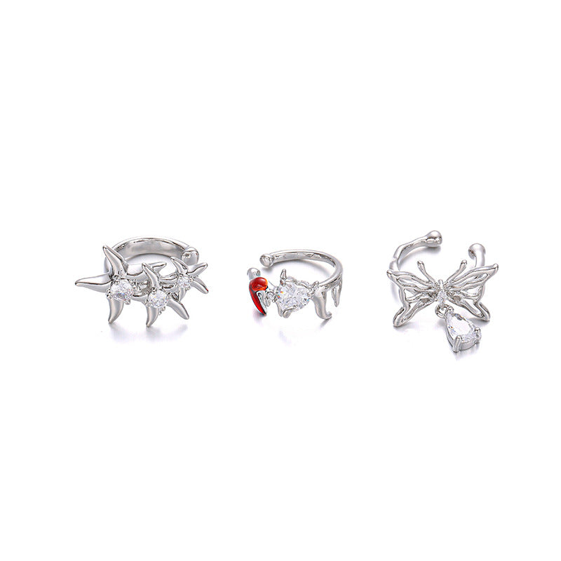 Wholesale Zircon ear clip without hole