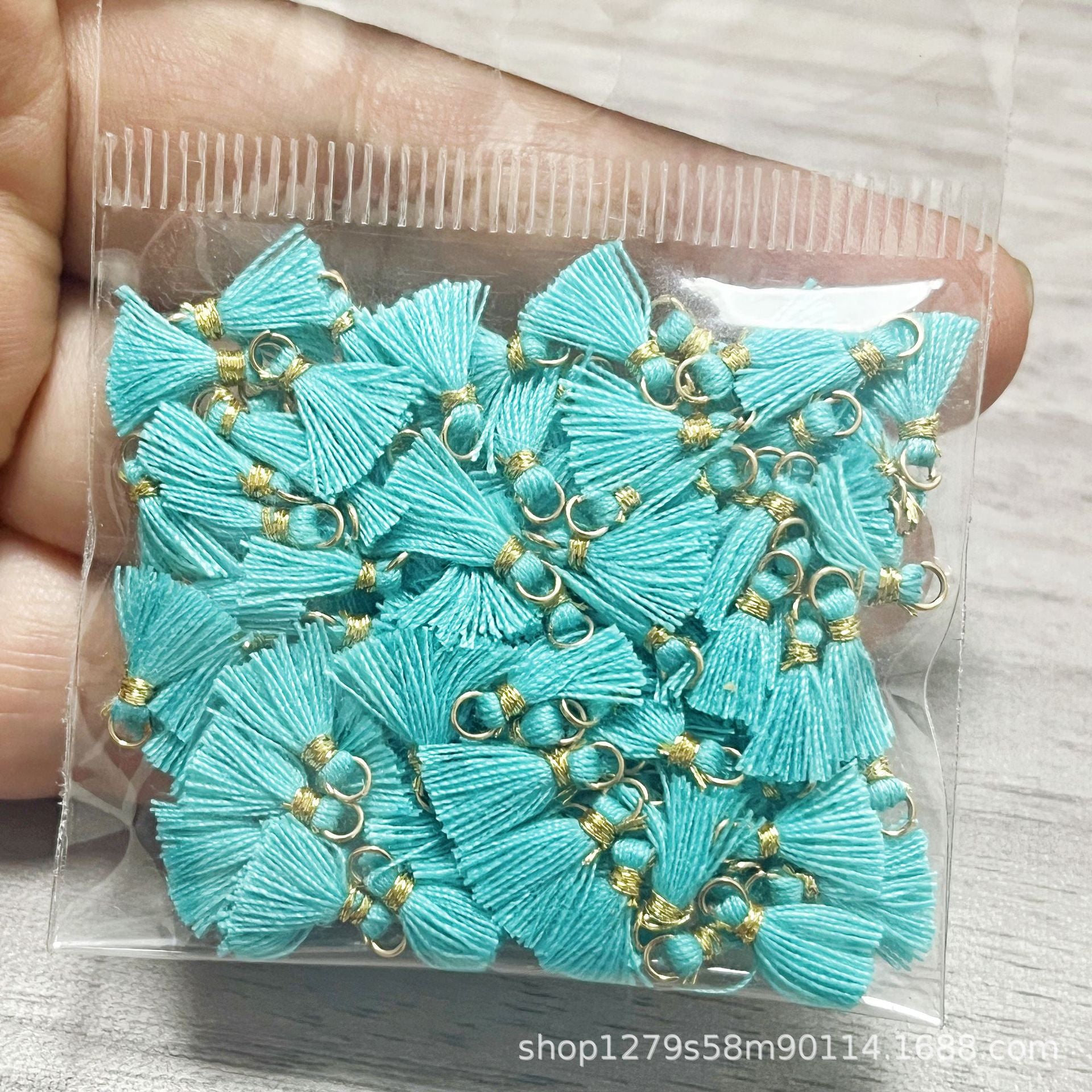 Wholesale 100PCS Mini Cotton Tassel  Earrings Hair Accessories Bracelet