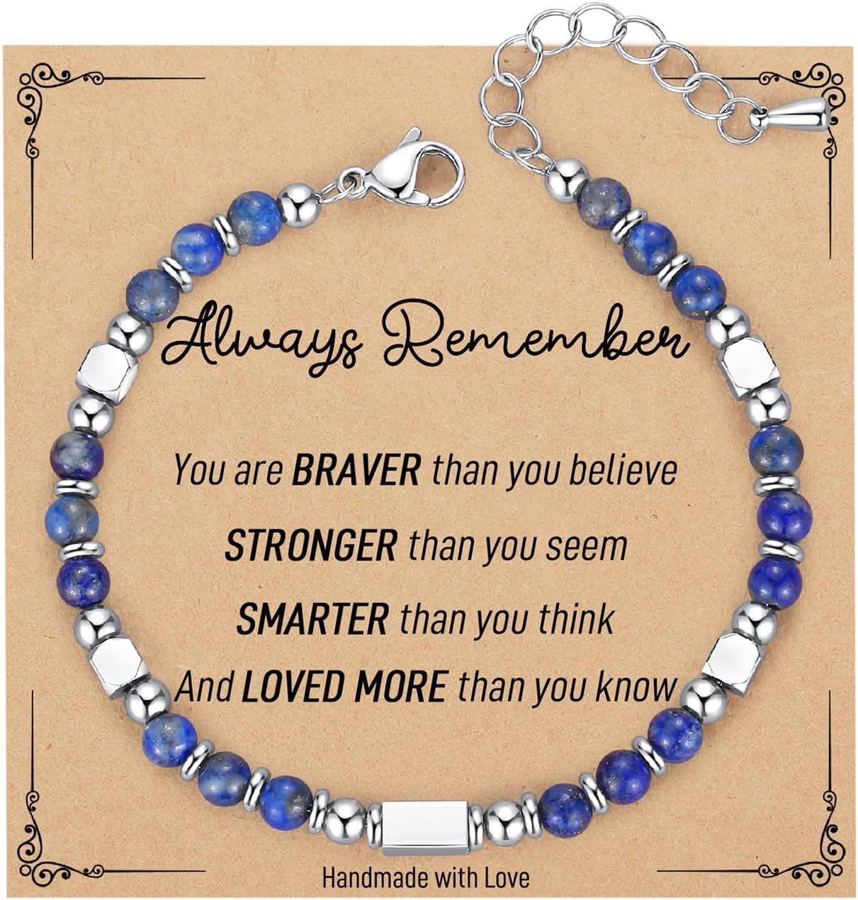 Wholesale 4MM Bohemian Couple Natural Stone Bracelet