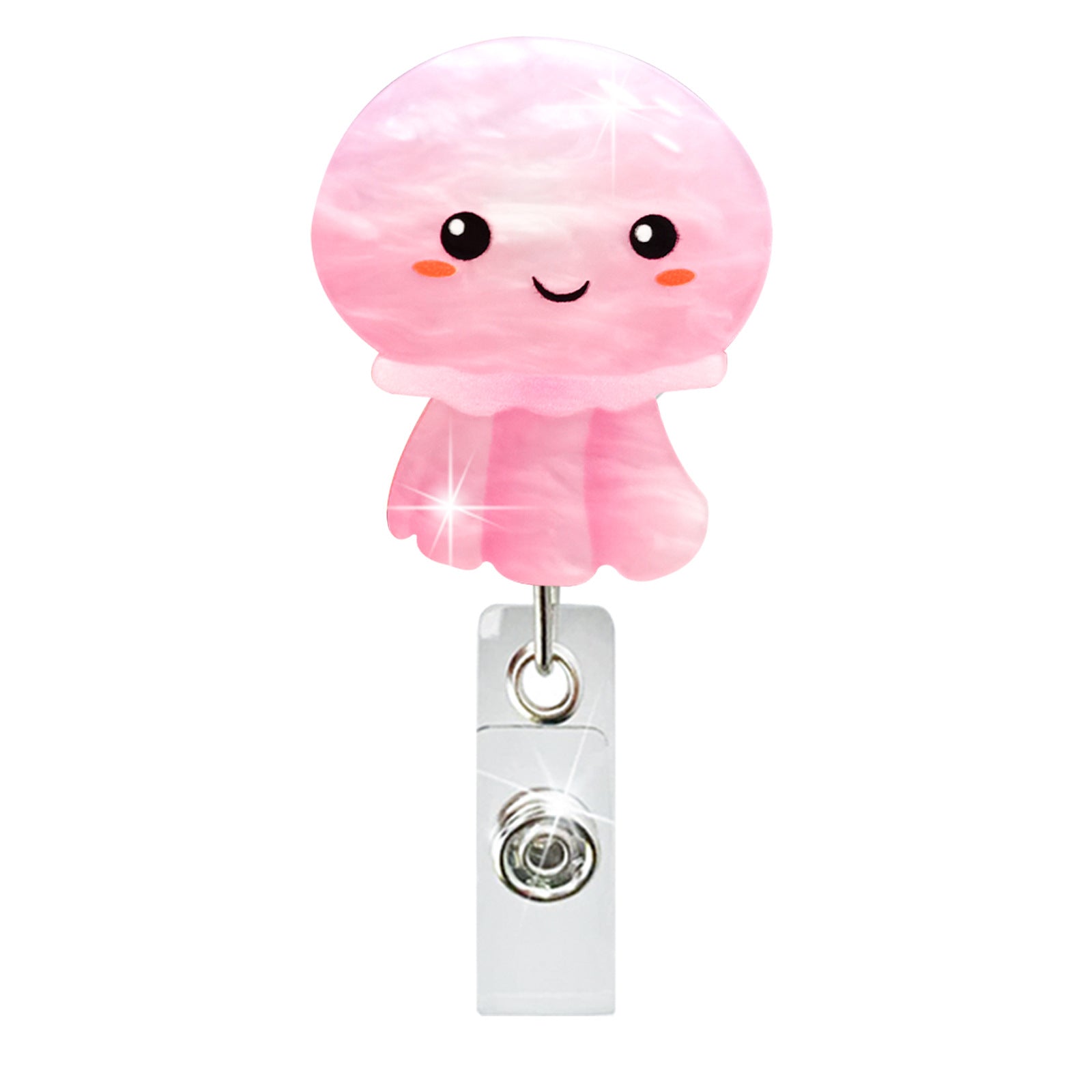 Wholesale New jellyfish dolphin telescopic clip easy to pull