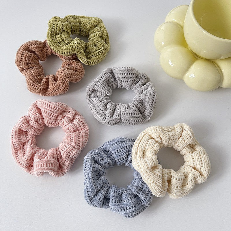 Wholesale Autumn and Winter Woolen Knitted Large Intestine Hair Ties