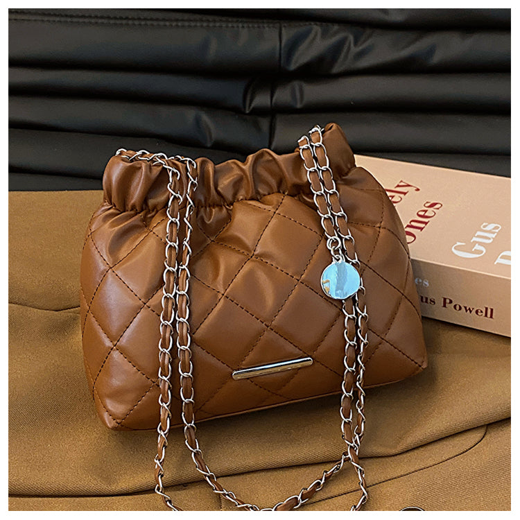 Wholesale Elegant Lingge PU Shoulder Bag