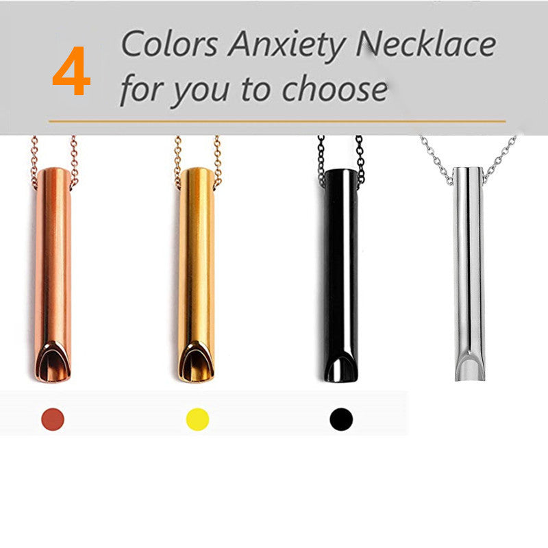 Wholesale titanium steel shift breathing necklace