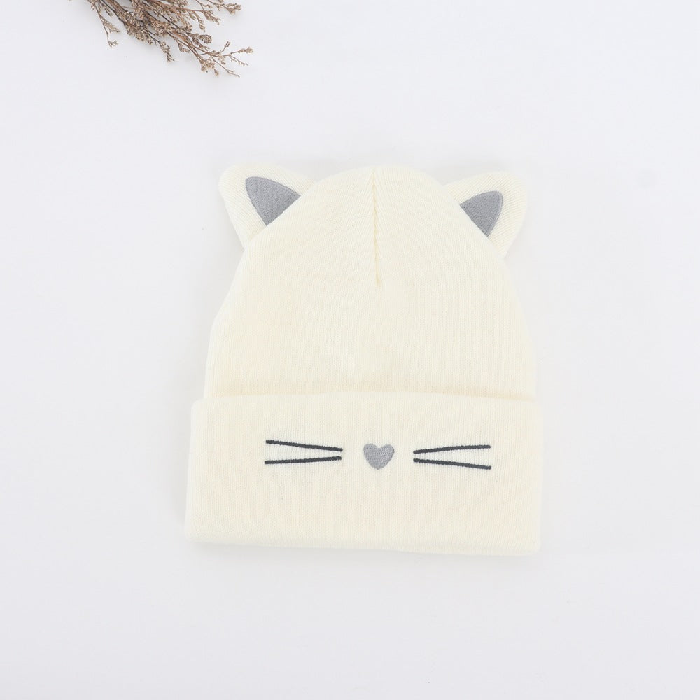 Wholesale 2-6 Year Old Children's Dinosaur Knitted Hat Plus Velvet and Thickened Cartoon Acrylic Wool Hat