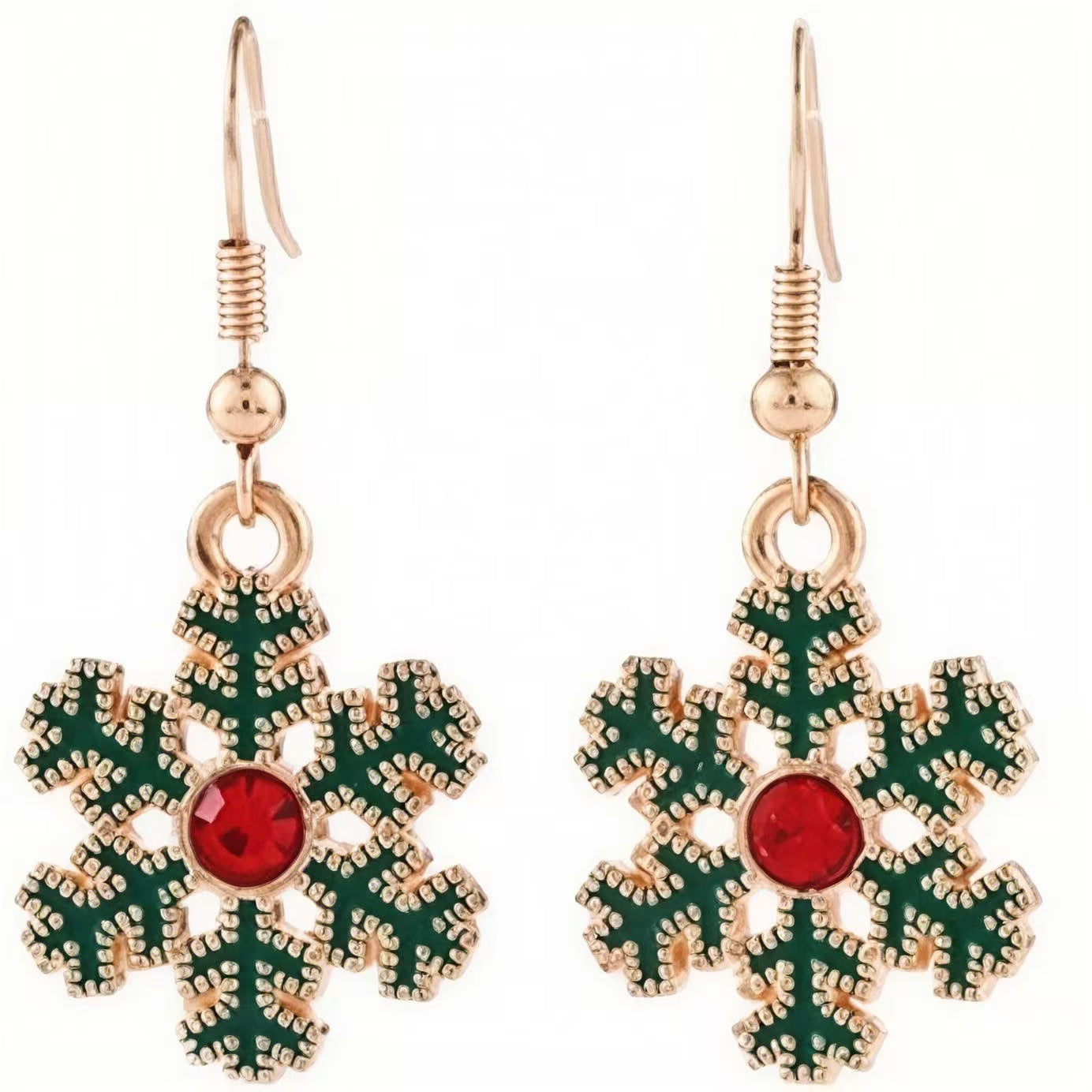 Wholesale Christmas  Reindeer Snowflake Earrings