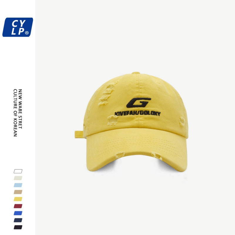 Wholesale Street distressed hole hip-hop baseball cap