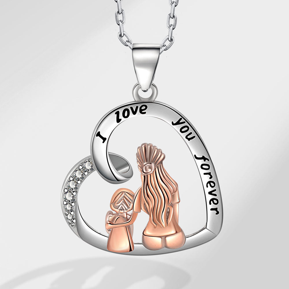 Wholesale MAMA Mother's Day Electroplated Clavicle Chain