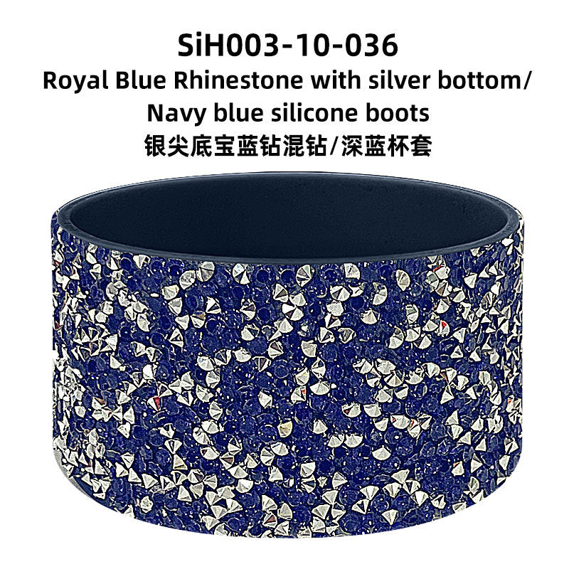 Wholesale New Diamond Silicone Ice Fighter Cup Sports Water Bottle Space Cup Cup Bottom Cover