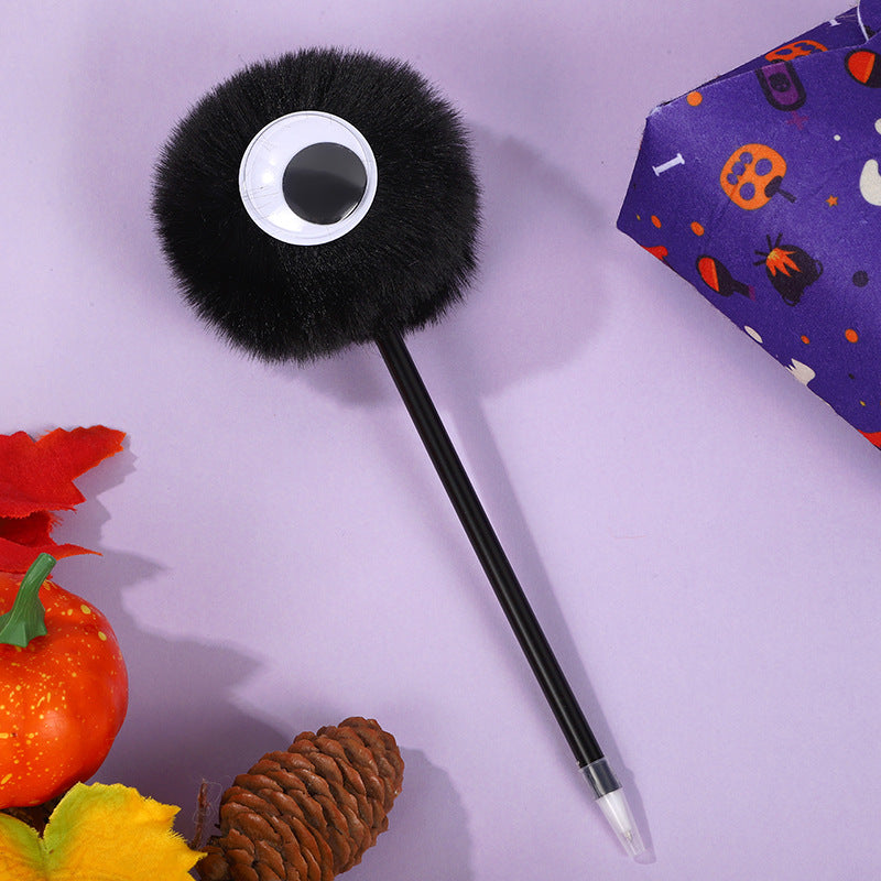 Wholesale Cute Plush Ballpoint Pen with Big Eyes