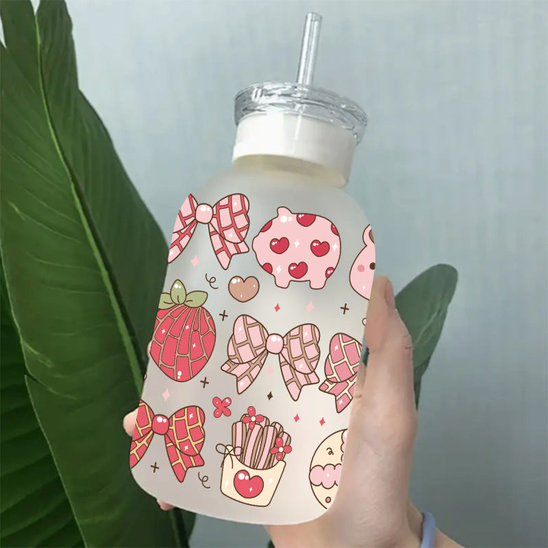 Wholesale Pink Bow Love Valentine's Day 16oz Cup UV DTF Wraps