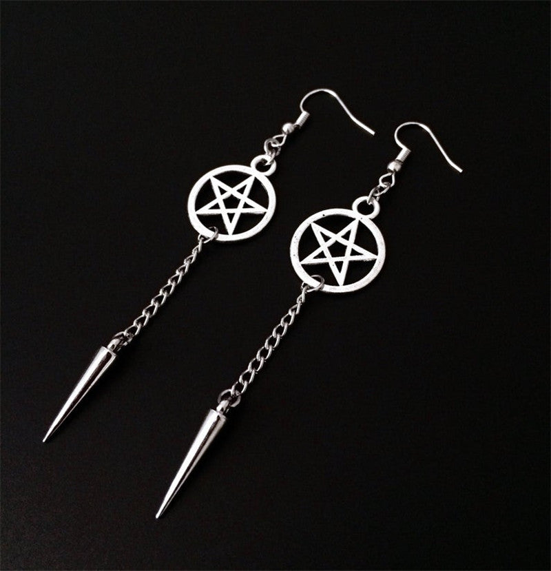 Gothic Diablo Sword Dagger Earrings