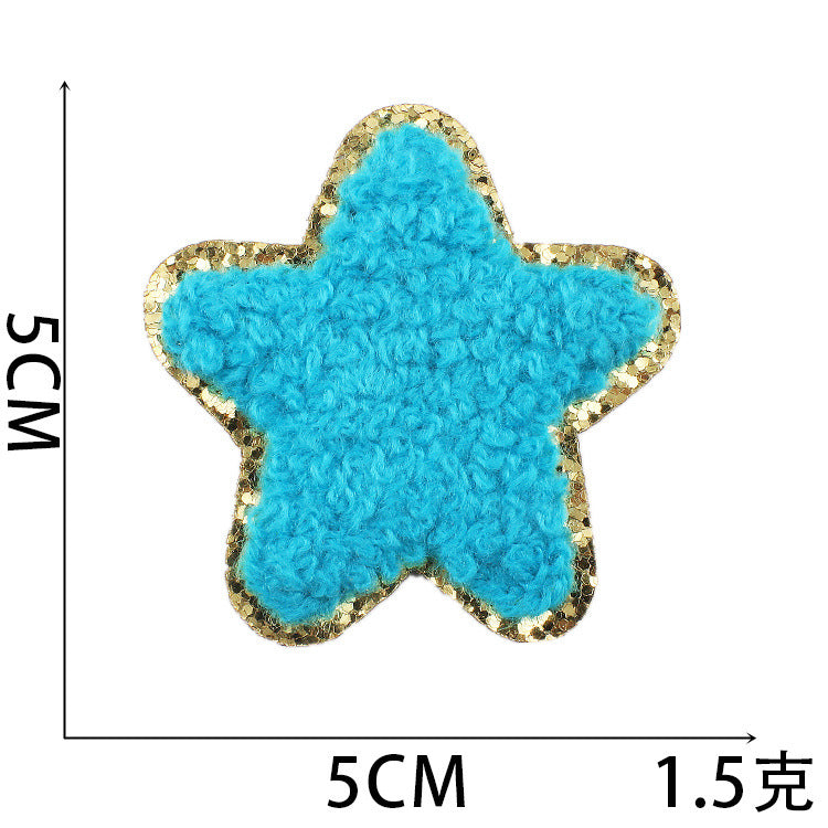 Wholesale Rainbow Embroidered Iron On Patch With Lightning And Five Pointed Star Stylish Clothing Accessory For Casual Wear And Resale