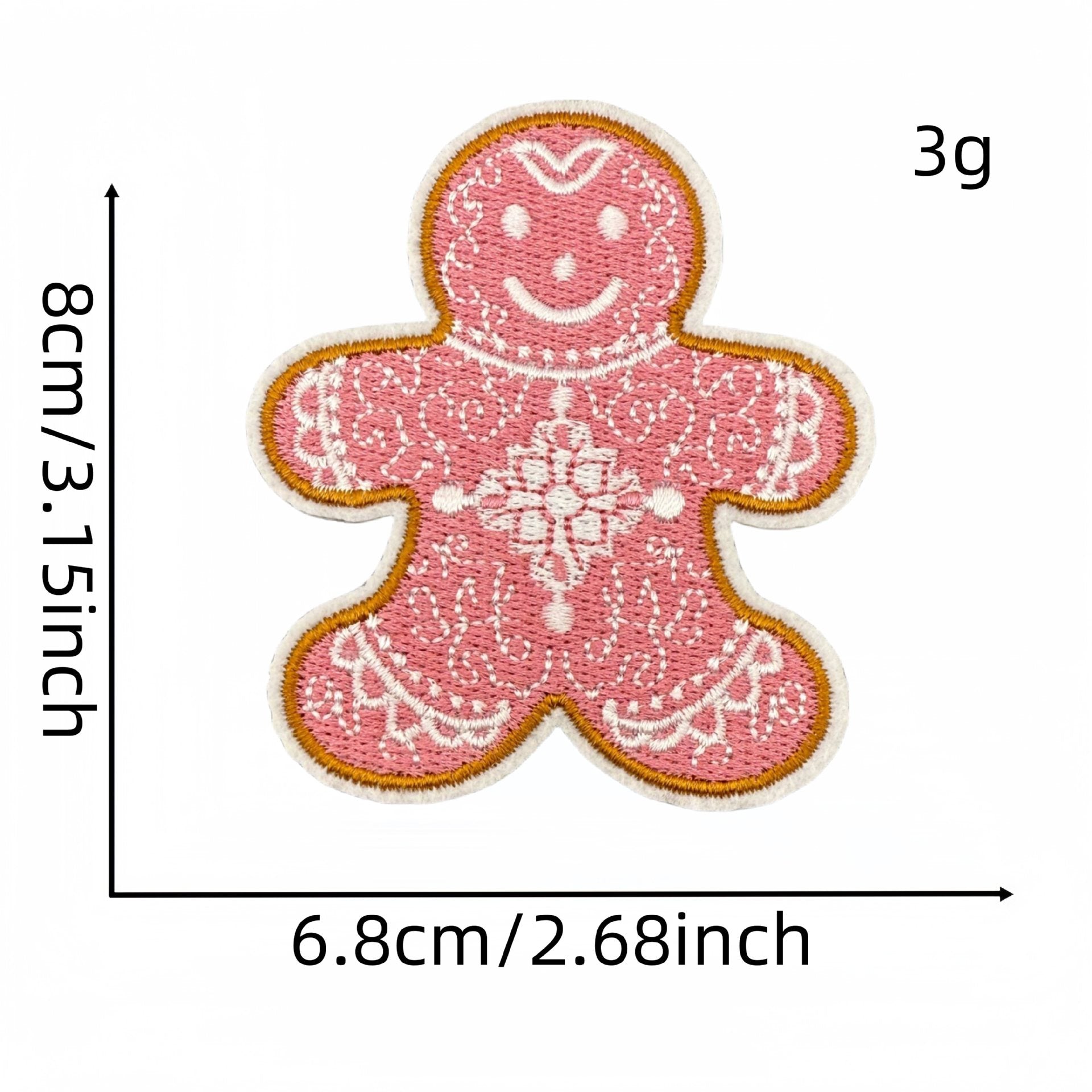 Wholesale Pink Cartoon Christmas Embroidery DIY Patches