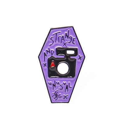 Broche de mago de cabello verde de metal punk de metal al por mayor