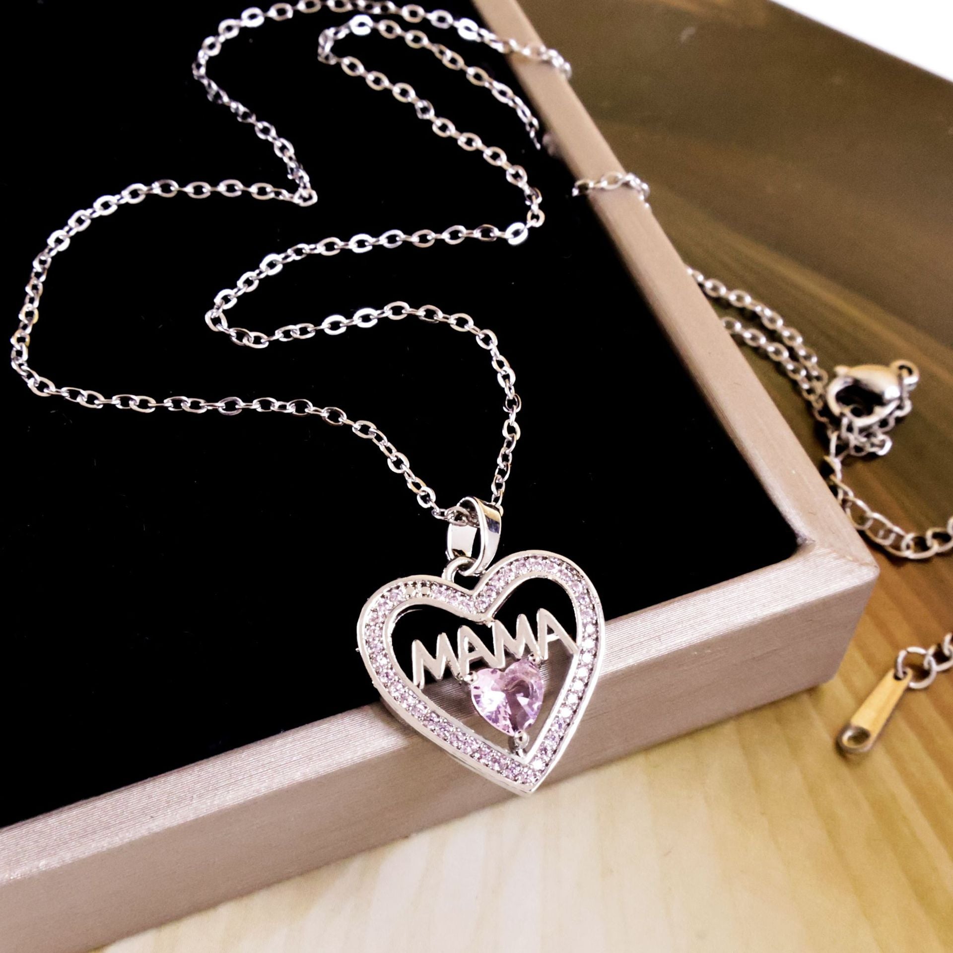 Wholesale Titanium Steel Heart Necklace