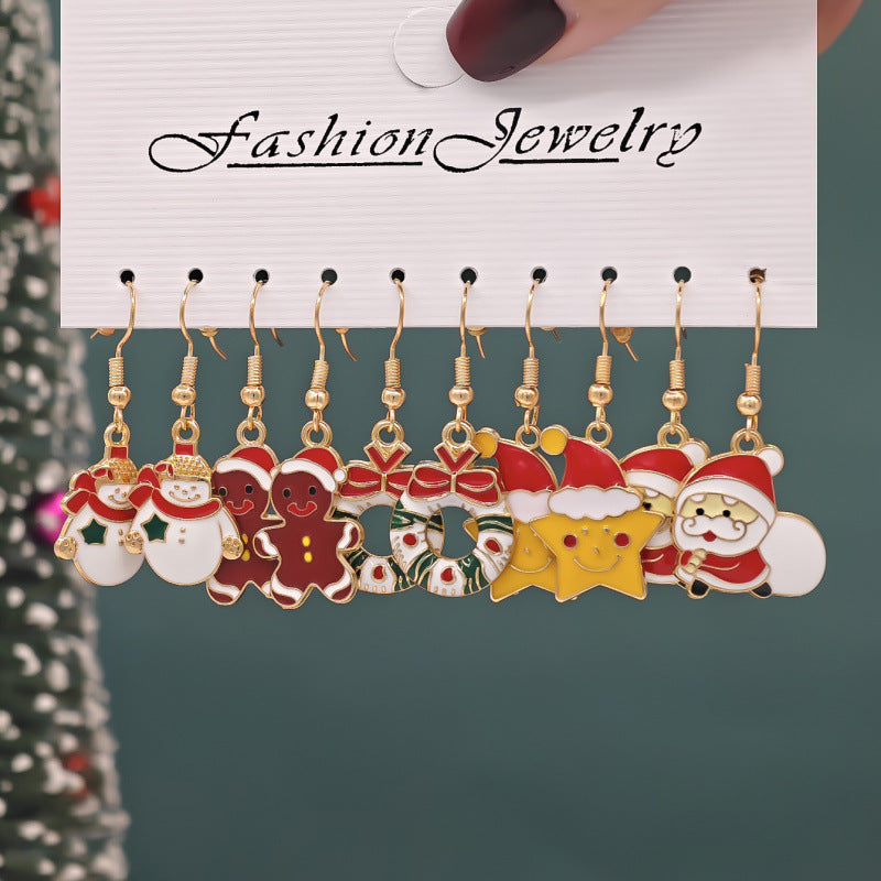 Wholesale Alloy Snowman  Gift Earrings