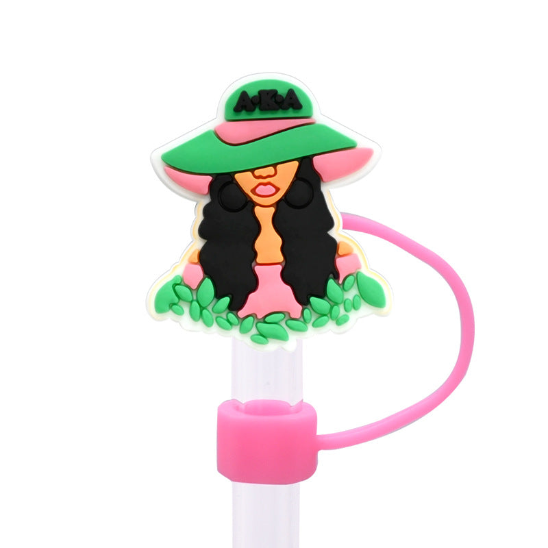 Wholesale Random 100pcs 10MM pink dust plug straw h accessories