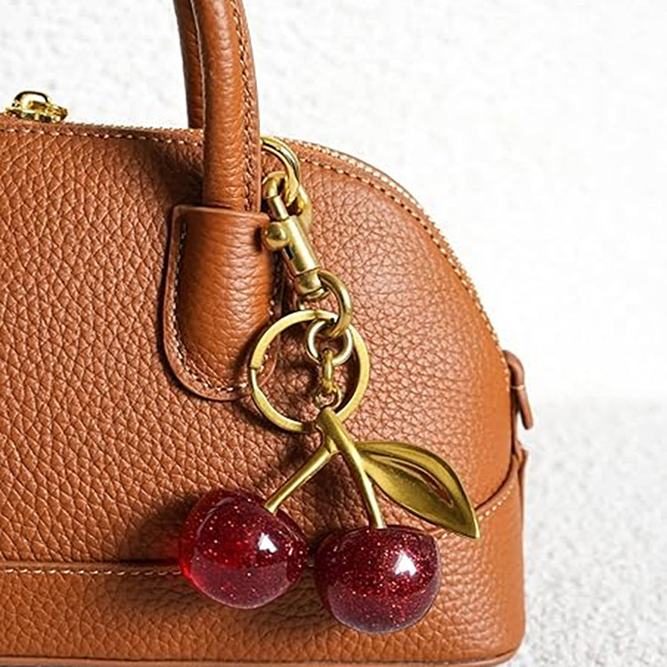 Wholesale Crystal Cherry Keychain Bag Pendant