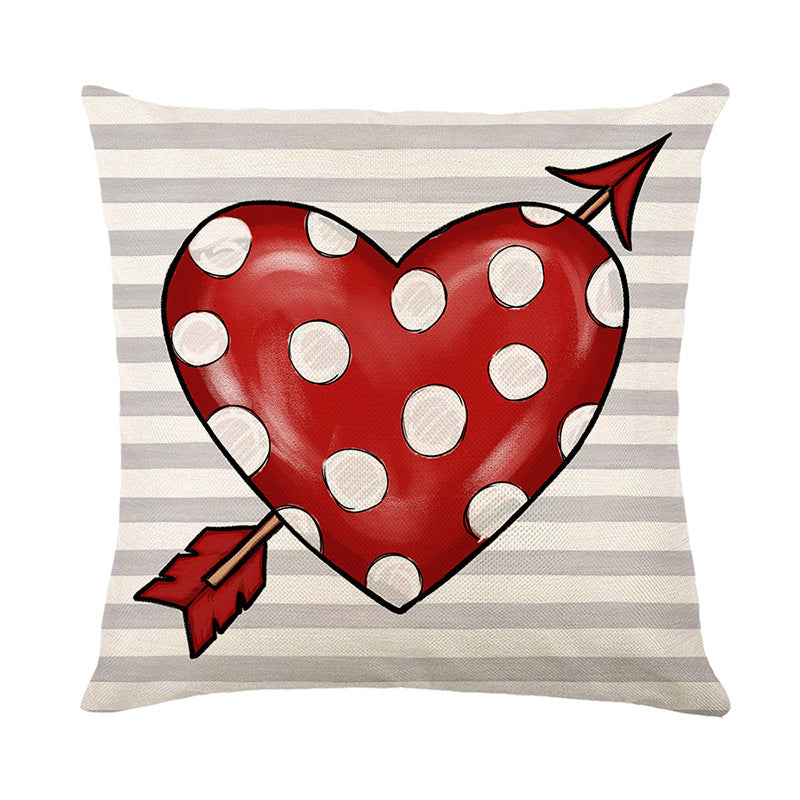 Wholesale Letter Love Valentine's Day Printed Polyester Pillows