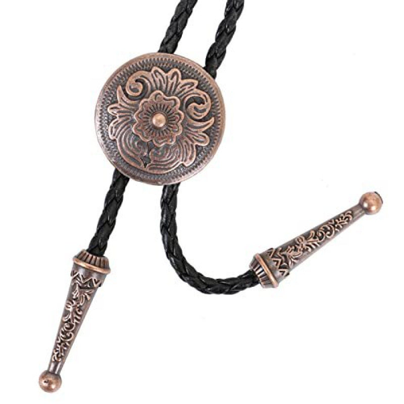 Wholesale Western cowboy long pendant sweater chain leather