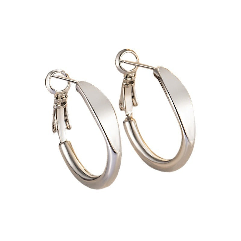 Wholesale Cold style earrings high-end circle earrings ear clips