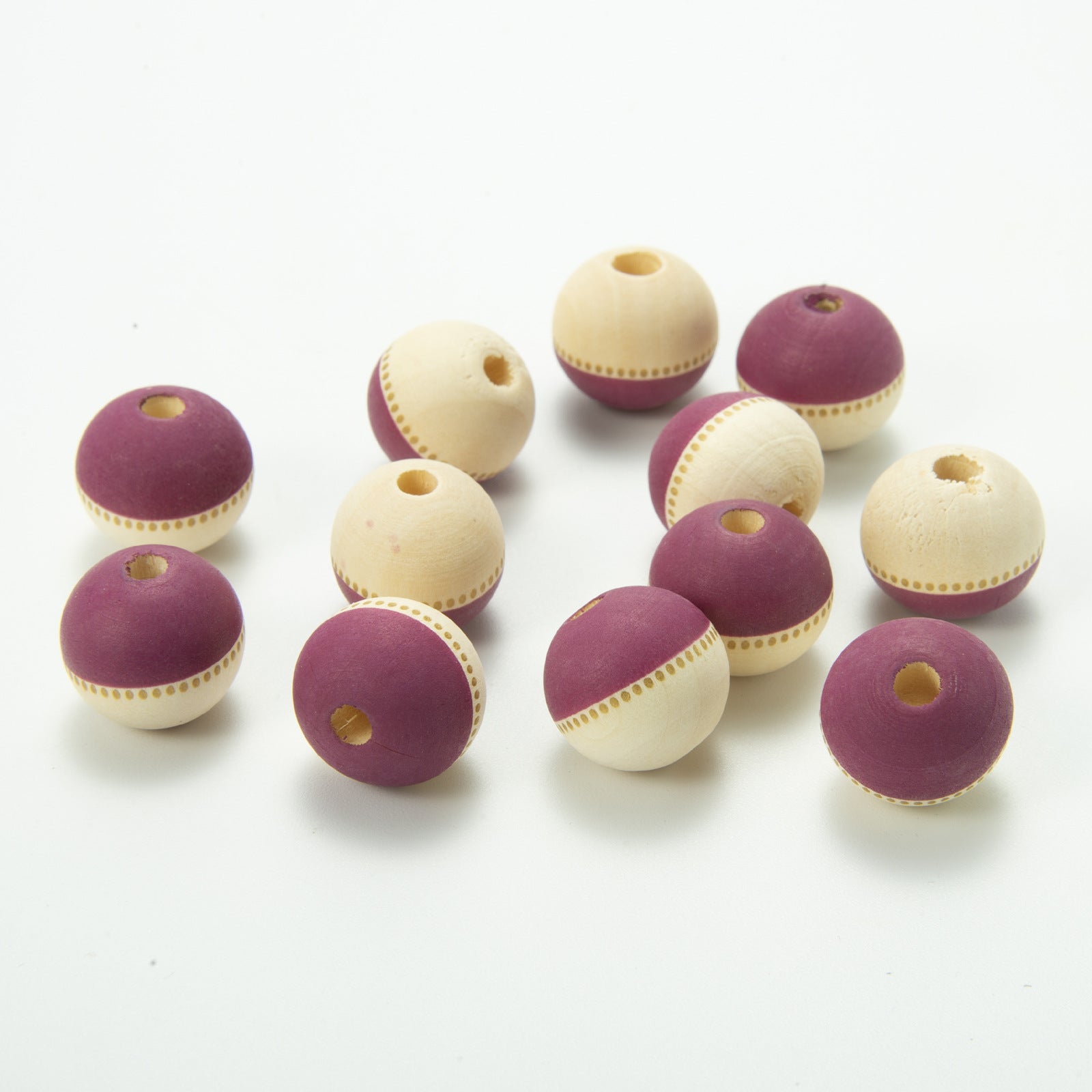 Wholesale of 10PCS/PACK Independence Day Colored Wooden Beads