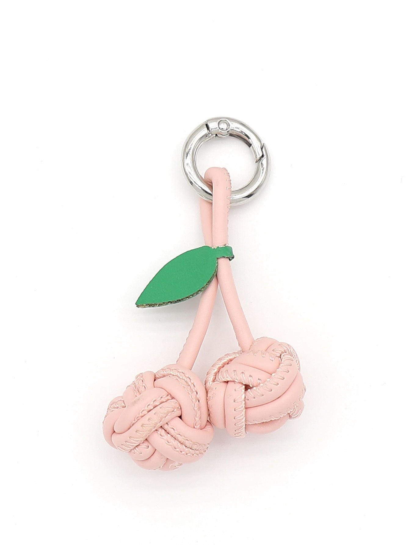 Wholesale Exquisite PU cherry shoe hanging woven ball pendant key chain bag hanging