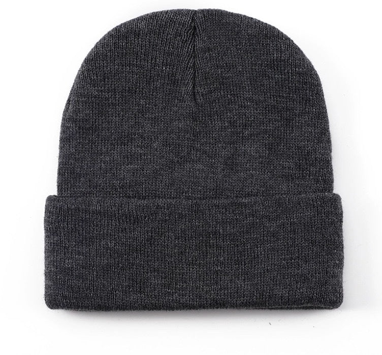 Wholesale Solid color knit hat  basic style beanie