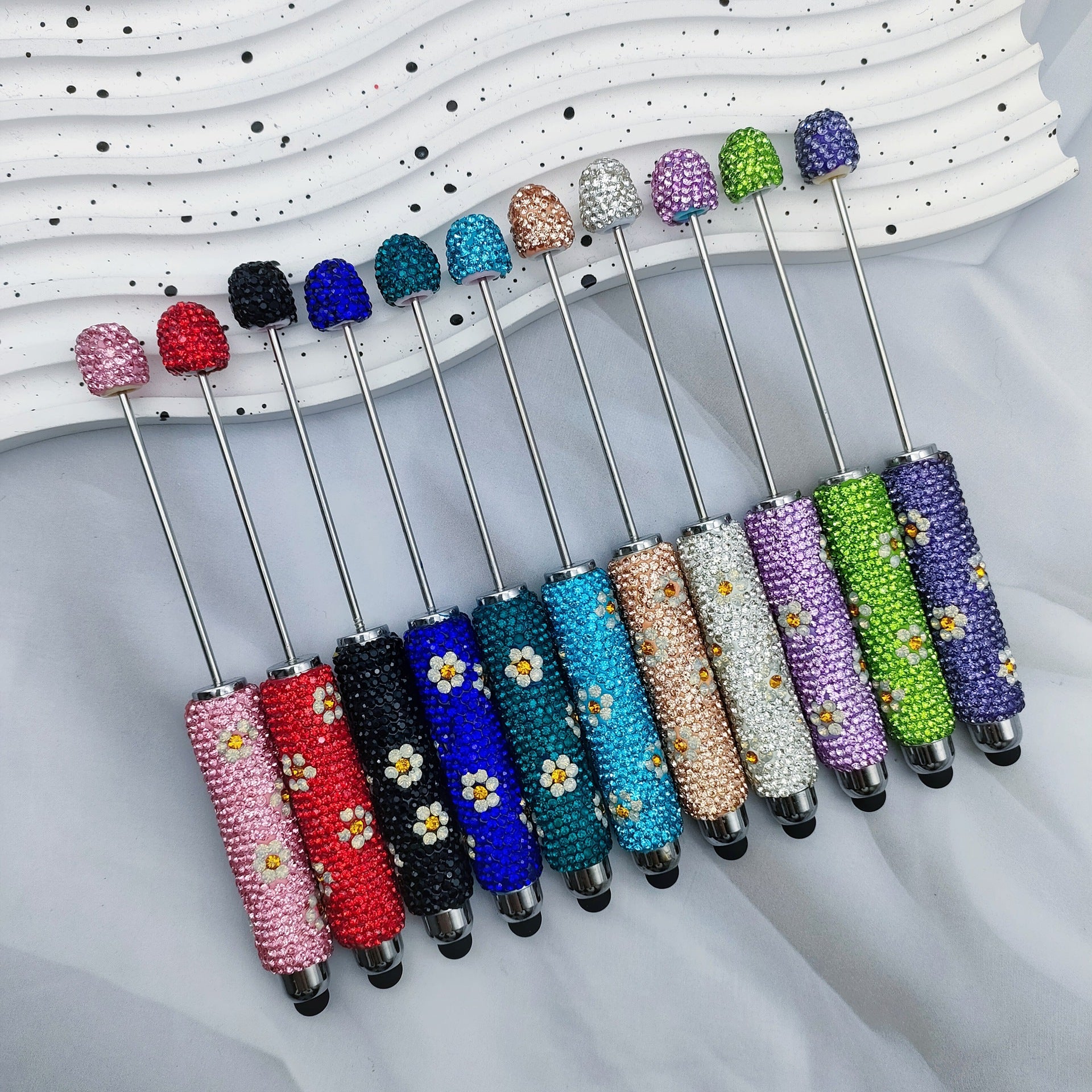 Wholesale Multi-Color  Full Diamond Touch Screen Beadable Pen