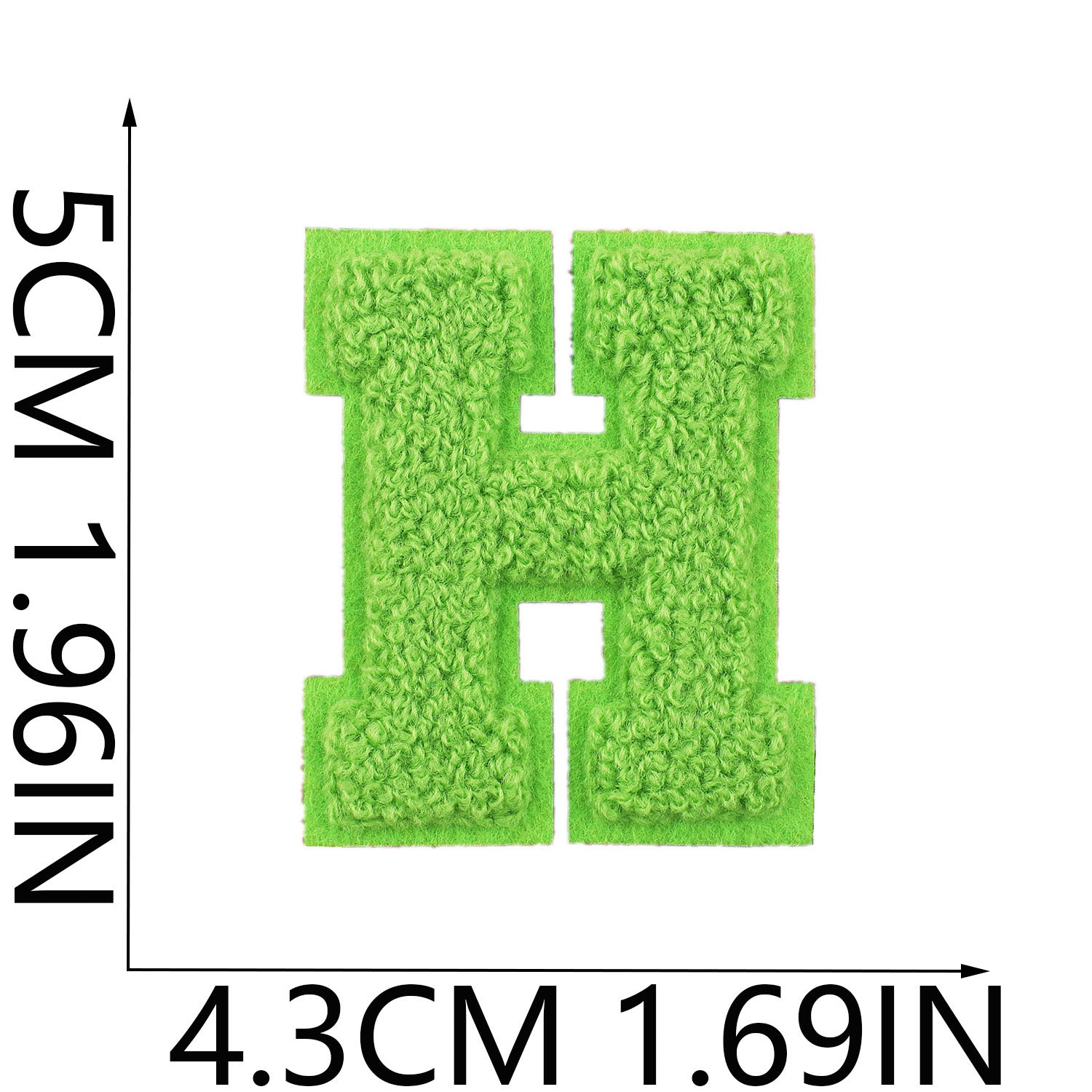 Wholesale Embroidered fabric patch hat and bag decoration A-Z English letter  DIY Patches