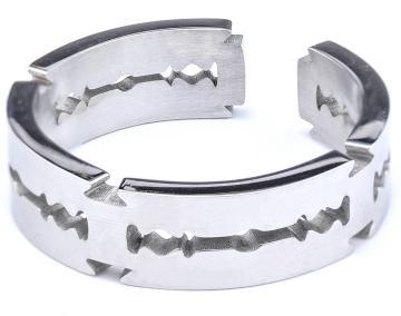 Wholesale  Simple Retro Punk Goethe Ring Titanium Steel Rust-free Fashion Jewelry Ring Pendant