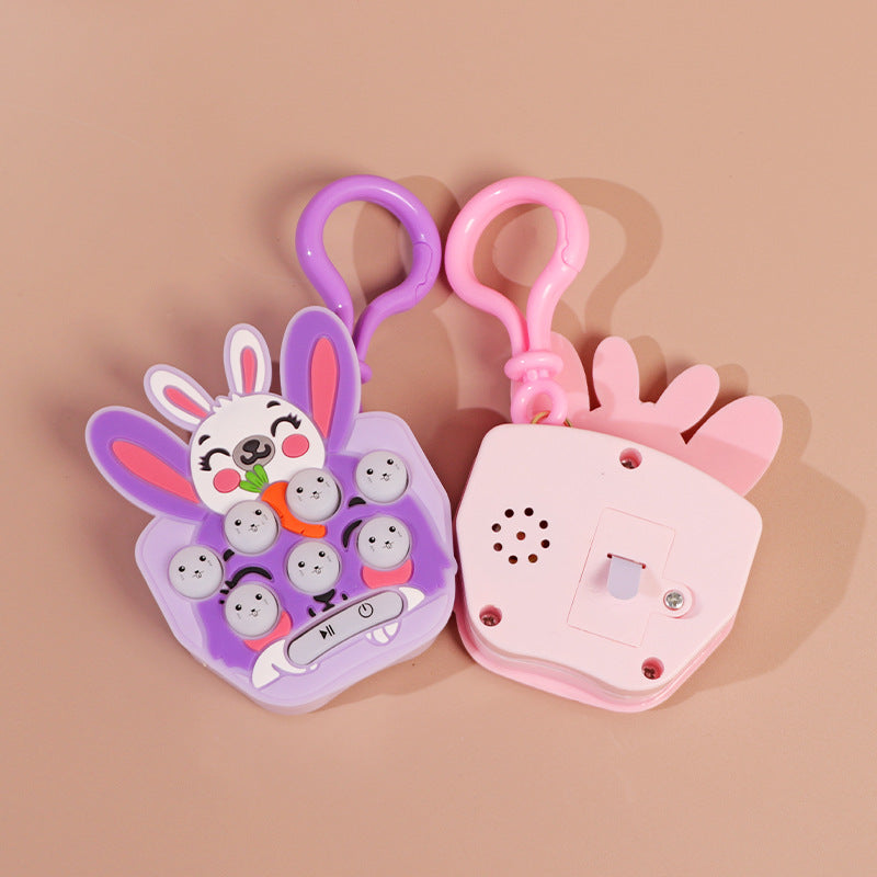 Descompresión de conejo de zanahoria de PVC al por mayor Gopher Machine Keychain