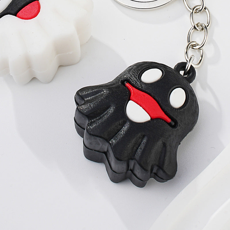 Cadena de llave de caricatura de Halloween de metal al por mayor