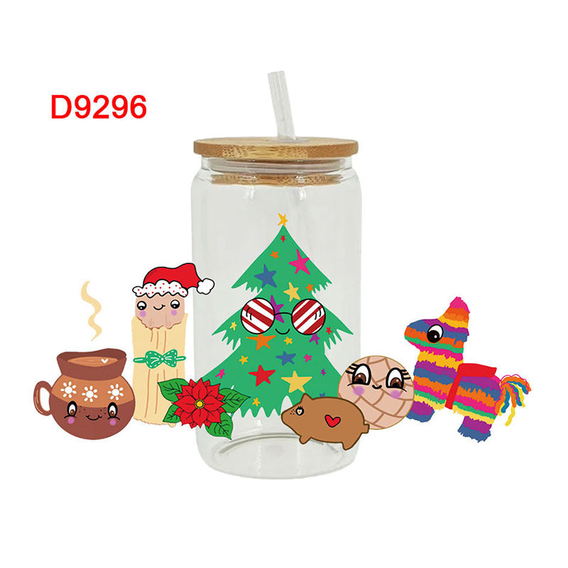 Wholesale Christmas Cuisine Series 16oz Cup UV DTF Wraps