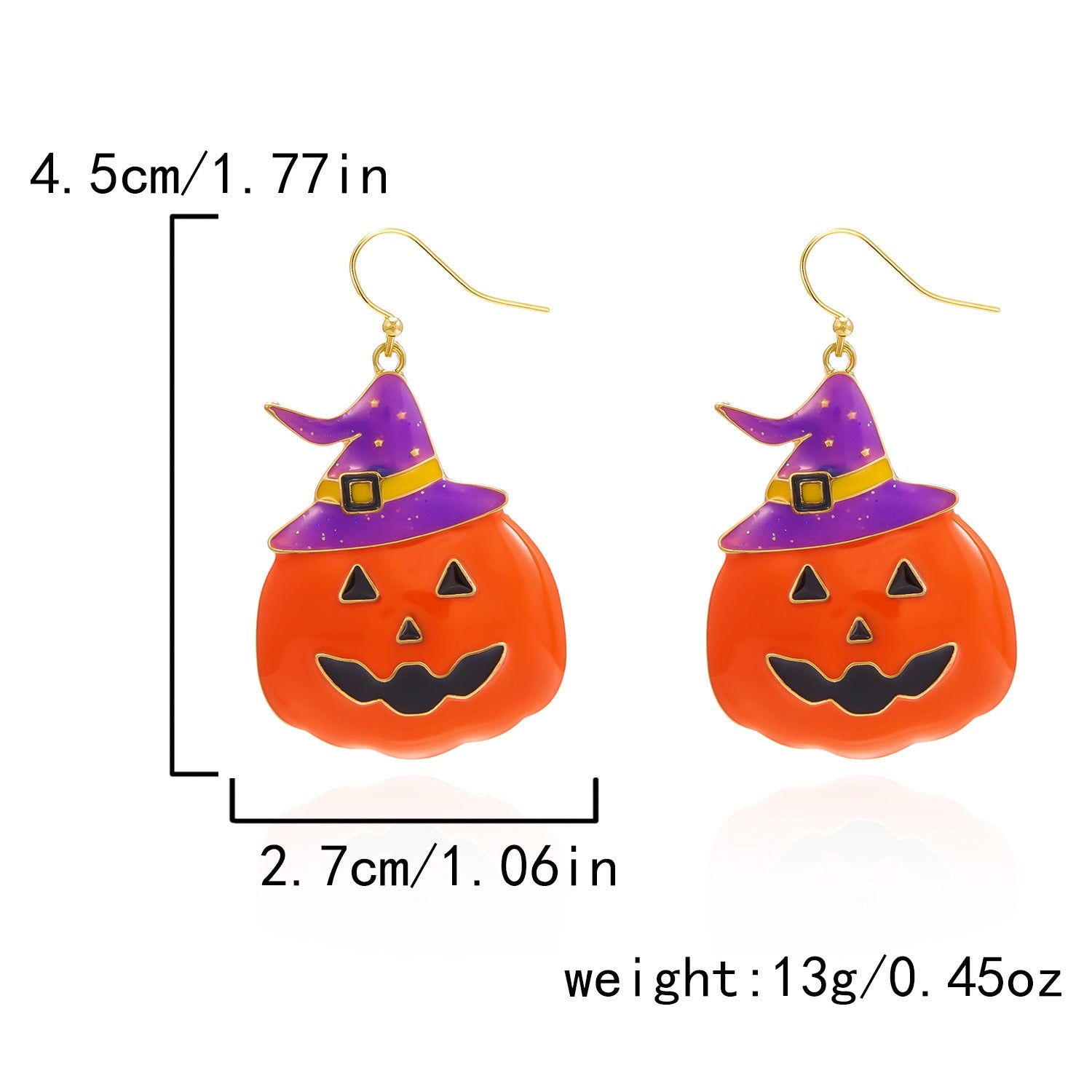 Wholesale  Pumpkin Skull Bat Earrings