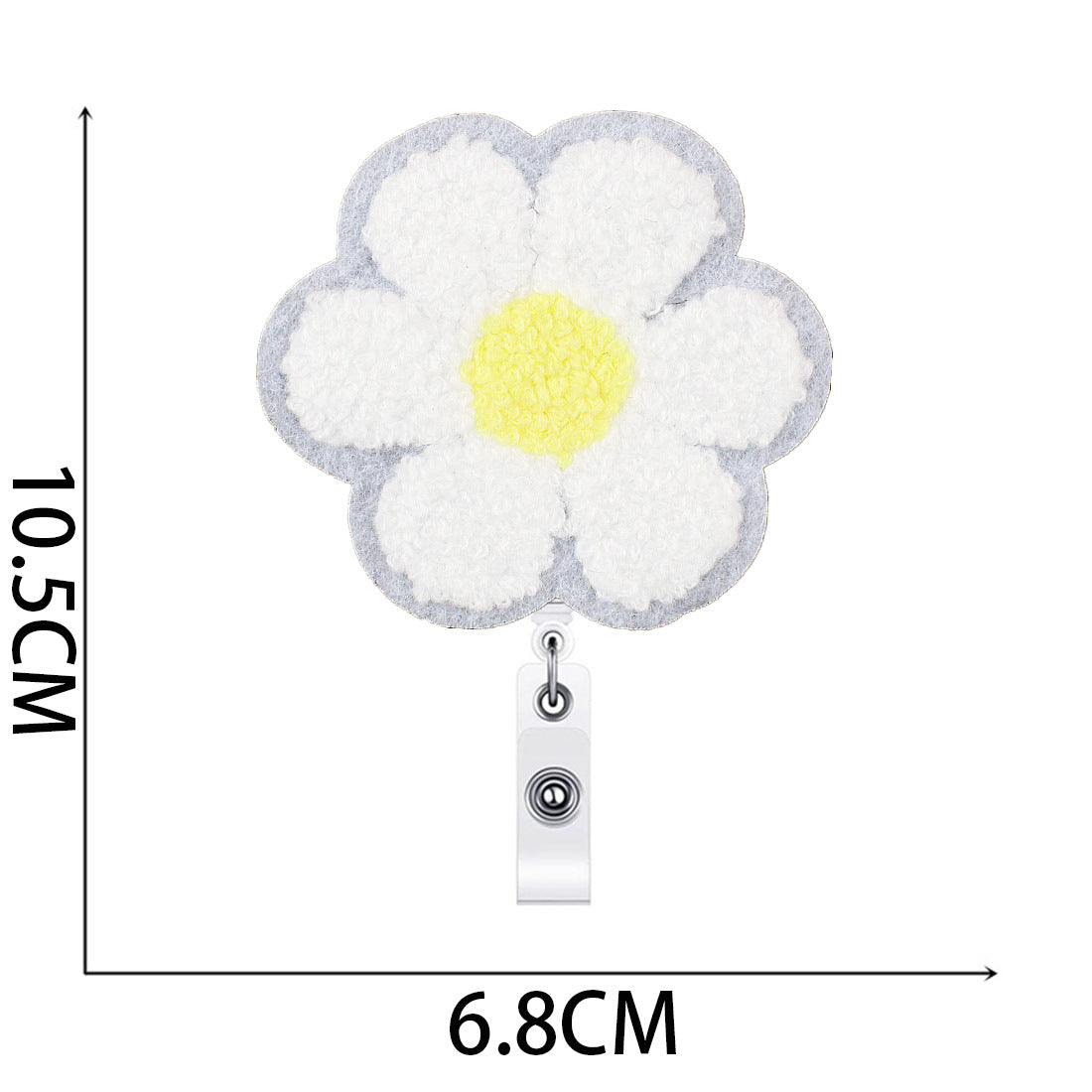 Wholesale Flower Easy-to-pull Buckle Embroidered Cloth Sticker