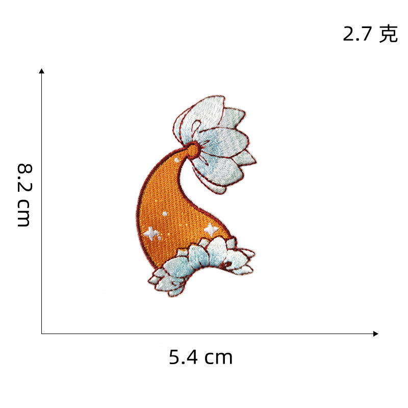 Wholesale Colorful Mermaid Tail Embroidered Patch