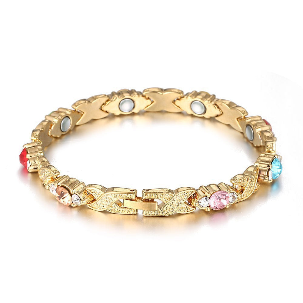 Wholesale Magnet Bracelet Color Diamond Bracelet Trendy Cool All-match Bracelet