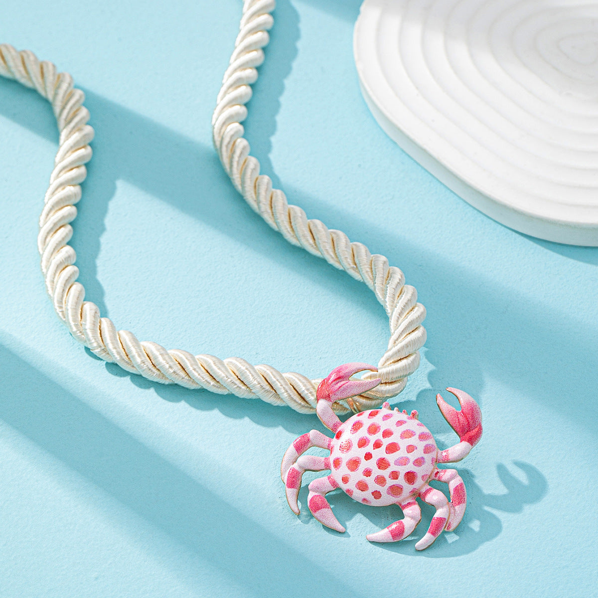 Wholesale Red Coral Shell Conch Pendant Necklace