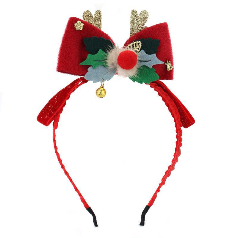 Wholesale Christmas Bow Fabric Headband