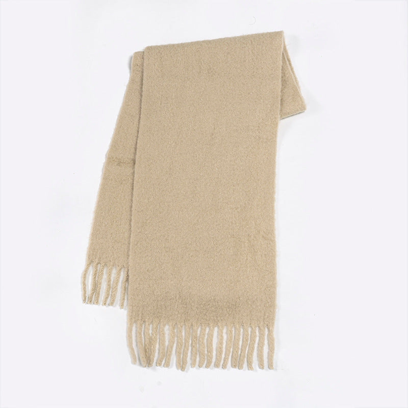 Wholesale 32% Wool Solid Color Soft Warm Scarf