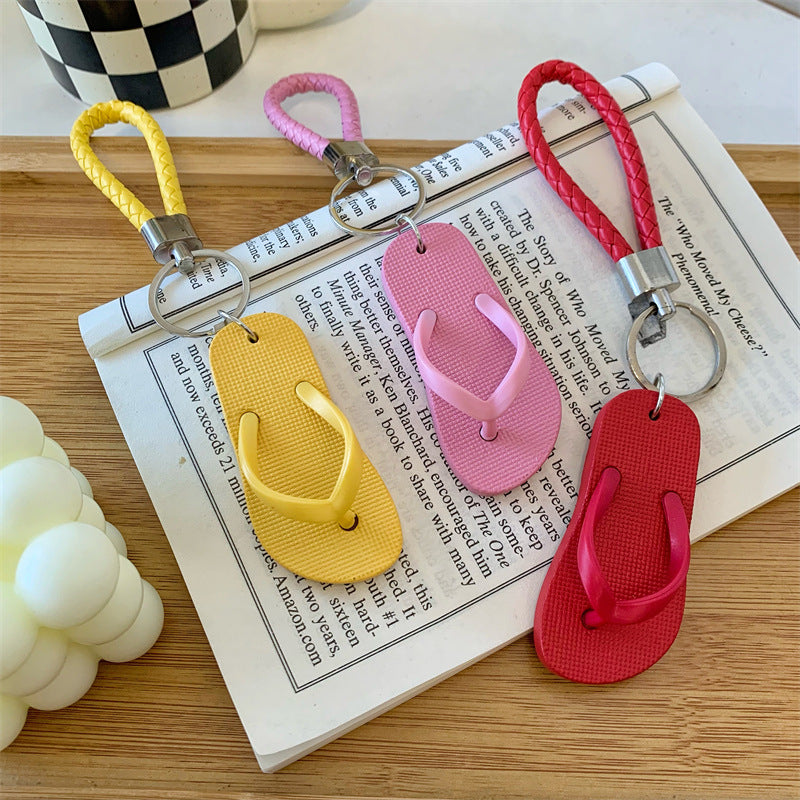 Wholesale Creative Cartoon Creative Mini Flip Flops Keychain