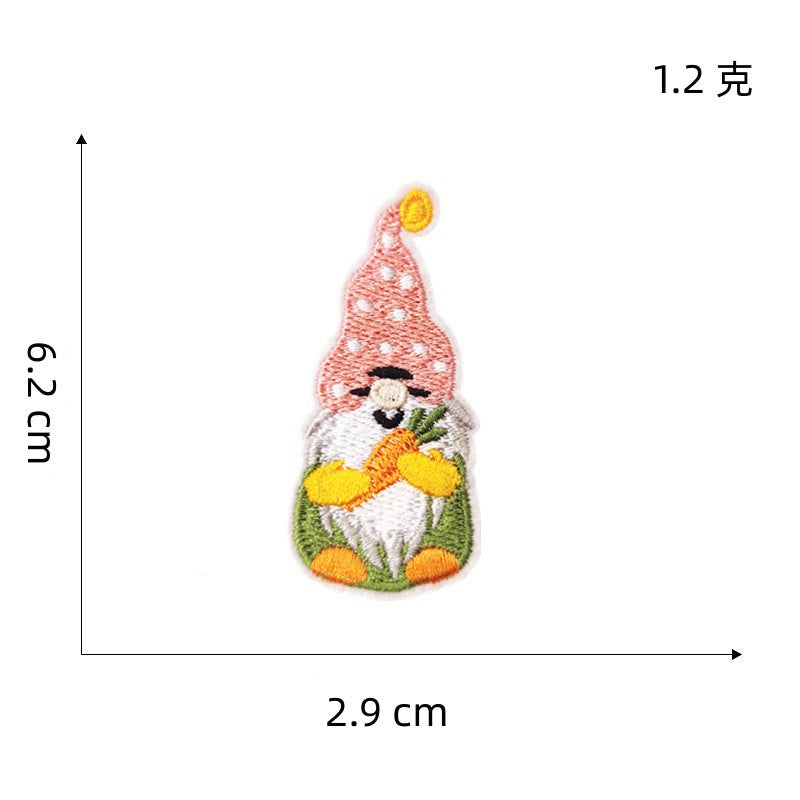 Wholesale Easter egg cartoon rabbit embroidery DIY Patches