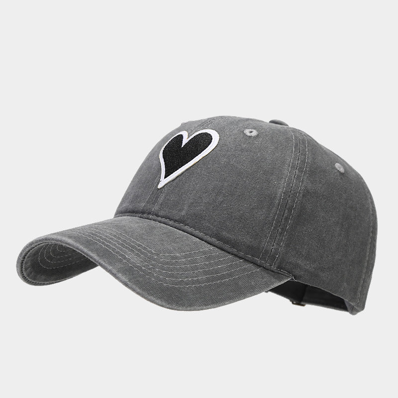 Wholesale Love Embroidery Label Washed Old Cotton Baseball Hat