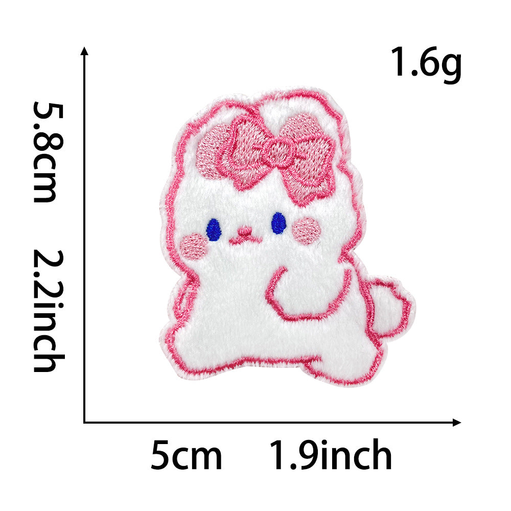 Wholesale Stylish Panda Embroidered Patch Self Adhesive Applique For Coats Trendy Fashion Accessory Boutique Gift For DIY Crafting
