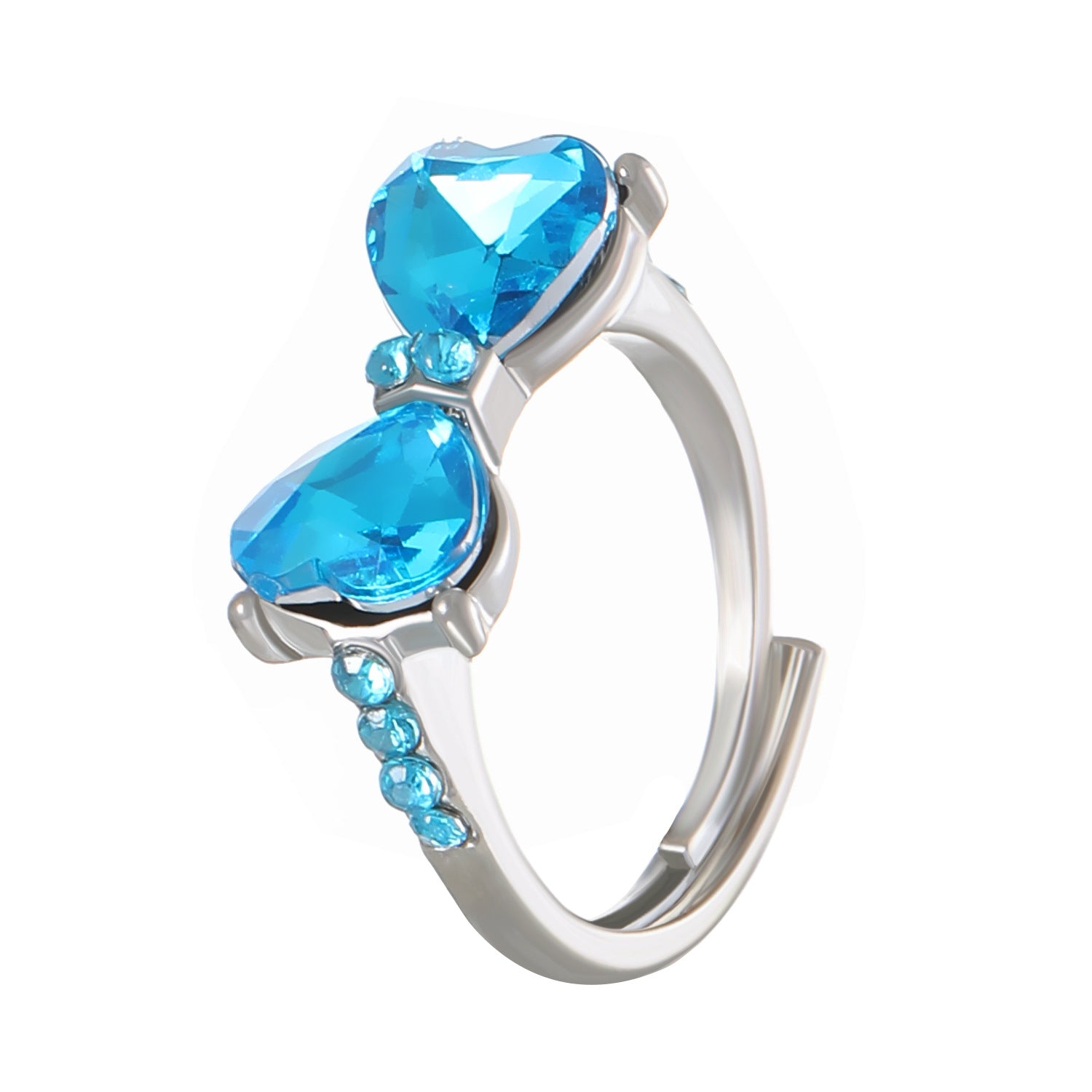 Wholesale Zircon Bow Alloy Rings