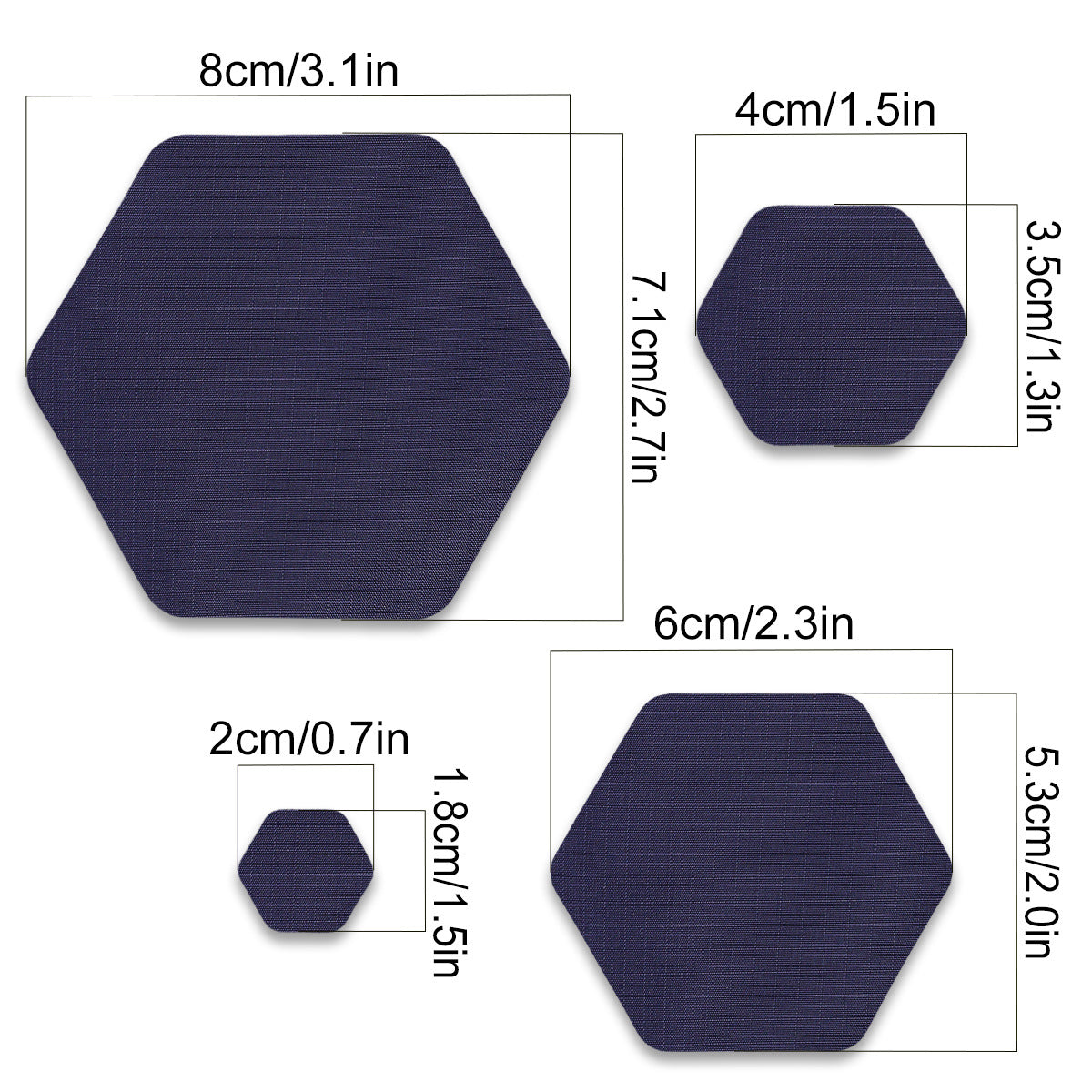 Wholesale Sapphire Blue Nylon Self Adhesive Repair Patches 11 Pack No Sew Waterproof Fabric For Coats Raincoats Tents Down ets Everyday Home Travel Gift