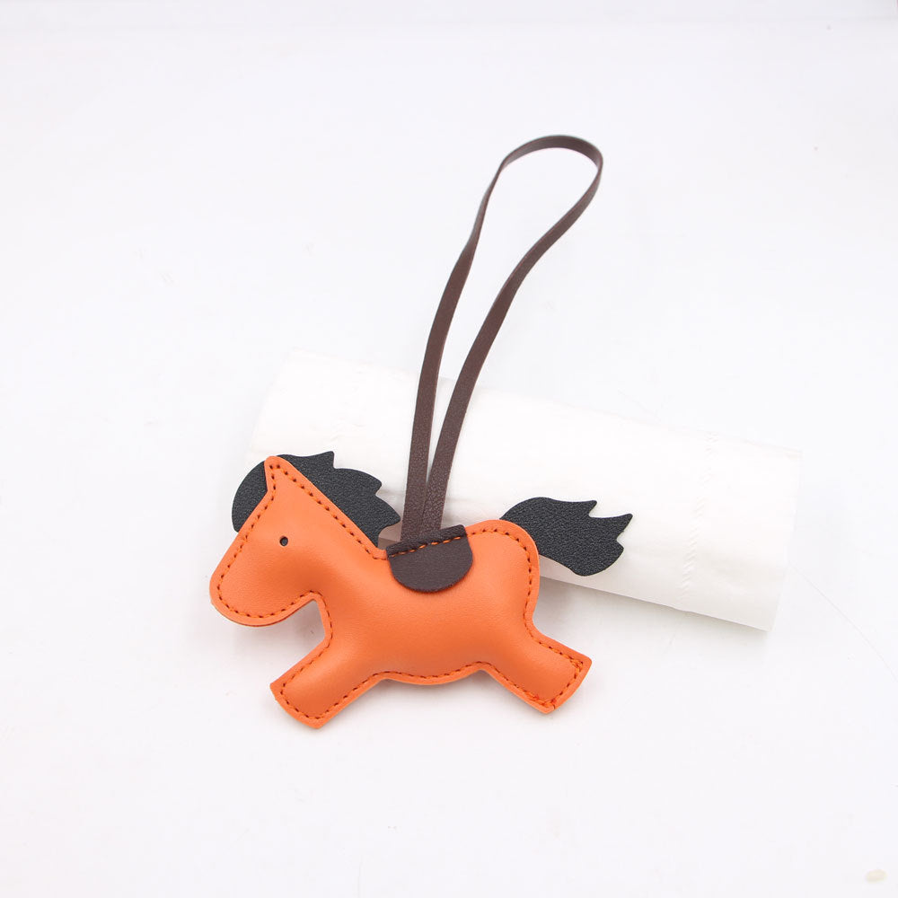 Wholesale Red Artificial Leather Pony Bag Charm Trendy Fashion Accessory For Bags Keys Boutique Resale Gift