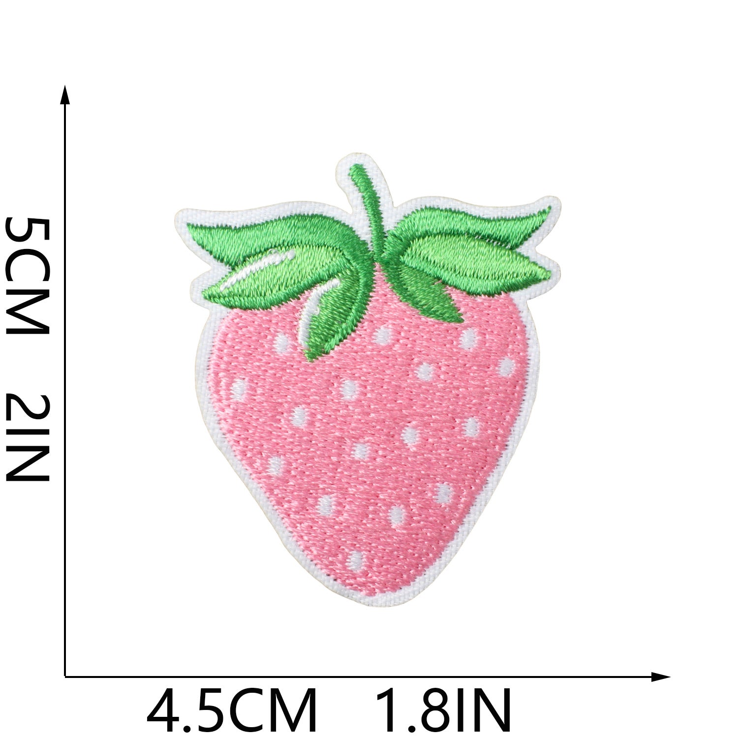 Wholesale Cream Strawberry Iron On Embroidery Patch For Kids Clothing Cute Fruit Applique Decorative Sew On DIY Craft Gift And Boutique Resale